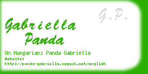 gabriella panda business card
